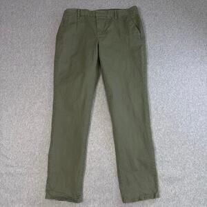 Tommy Hilfiger Dress Pants Men's 8 Olive Green High Rise Trouser TJKPAW006 Work